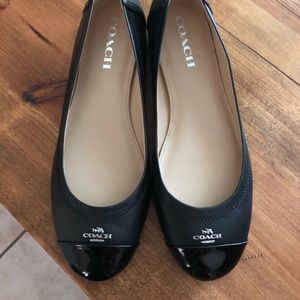 Never worn Coach Chelsea Black Flat- Size 8B